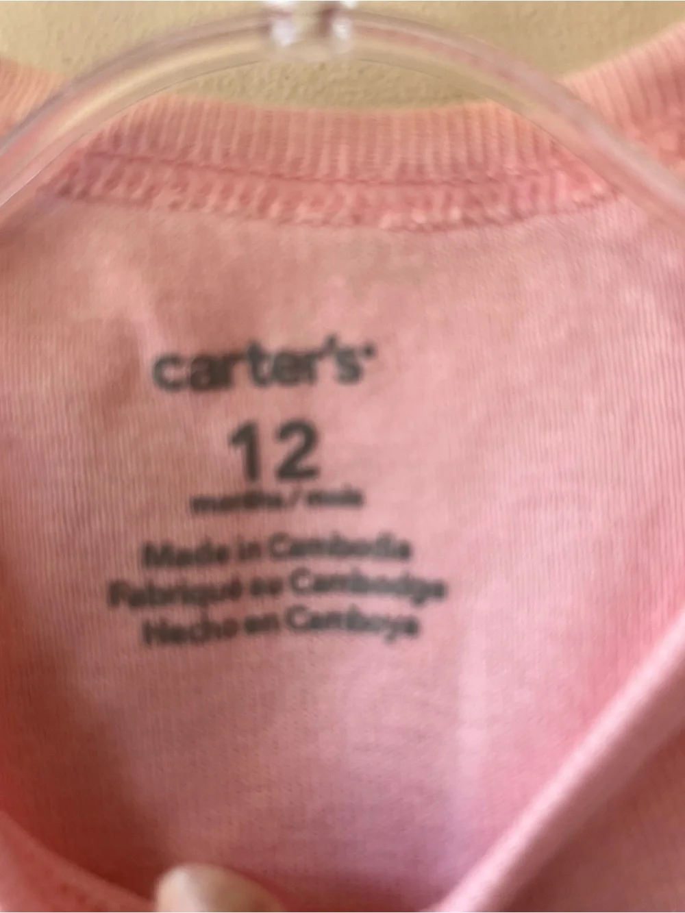 Carter's Light Pink Short-Sleeve Baby One-Piece Bodysuit